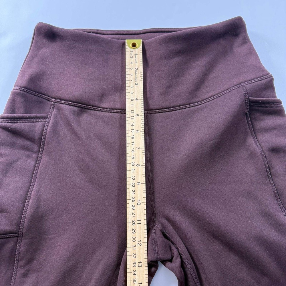 Avalanche Outdoor Supply Co Womens Medium Burgundy High Waist Pocket Leggings - Picture 11 of 14